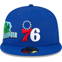 Philadelphia 76ers Stateview 59FIFTY Fitted Hat Royal - New Era outlet