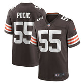 Ethan Pocic Cleveland Browns Game Jersey - Brown Jerseys