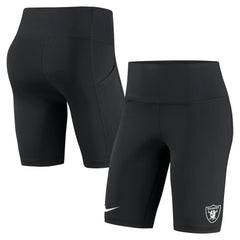 Las Vegas Raiders Women's Biker Shorts - Black Shorts