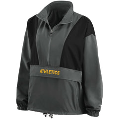 Athletics WEAR by Erin Andrews Women's Packable Half-Zip Jacket - Charcoal Jackets