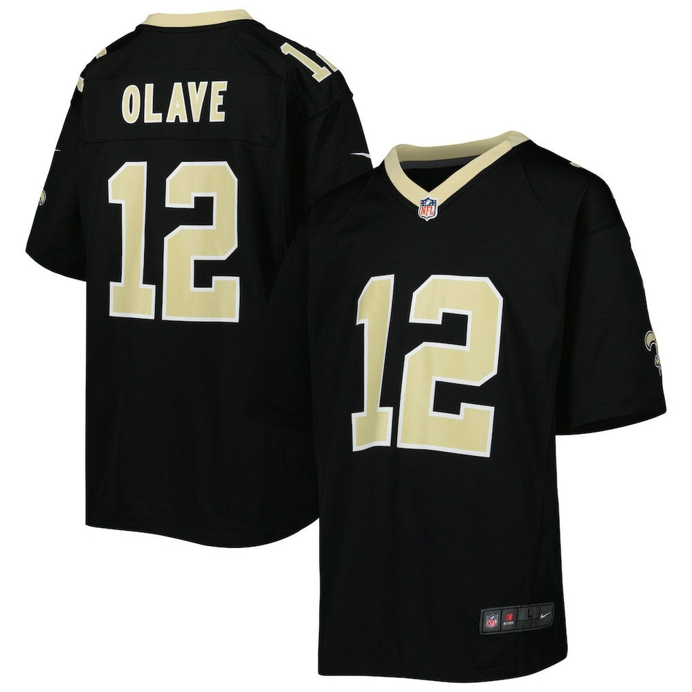 Chris Olave New Orleans Saints Youth Game Jersey - Black Jerseys