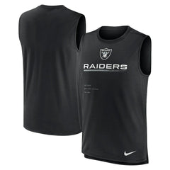 Las Vegas Raiders Muscle Trainer Tank Top - Black Tops