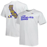 Los Angeles Rams Big & Tall Hometown Collection Hot Shot T-Shirt - White T-shirts