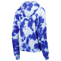 New England Patriots New Era Women's Cloud Dye Fleece Pullover Hoodie - Royal Hoodies
