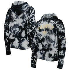New Orleans Saints New Era Women's Cloud Dye Fleece Pullover Hoodie - Black Hoodies