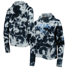 Tennessee Titans New Era Women's Cloud Dye Fleece Pullover Hoodie - Navy Hoodies