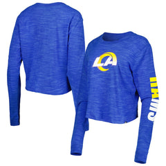 Los Angeles Rams New Era Women's Crop Long Sleeve T-Shirt - Royal T-shirts