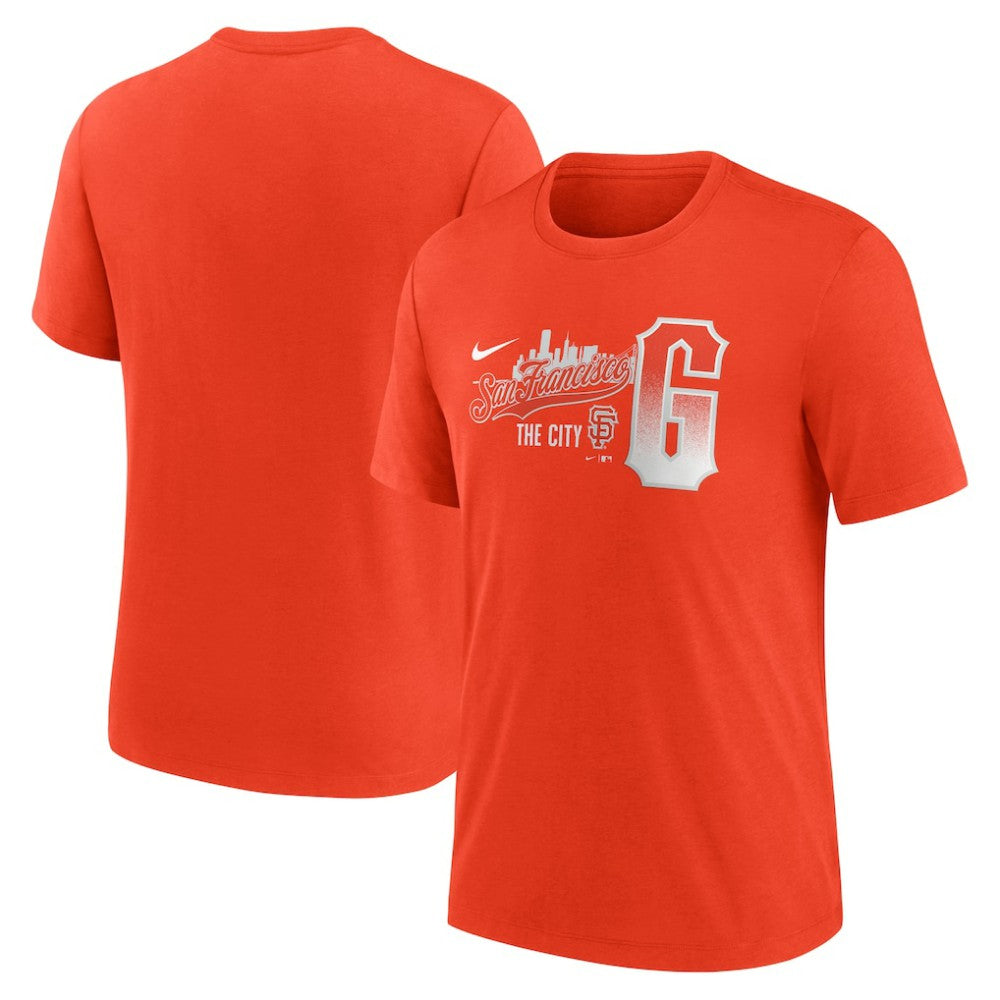 San Francisco Giants Nike City Connect Tri-Blend T-Shirt - Orange T-shirts