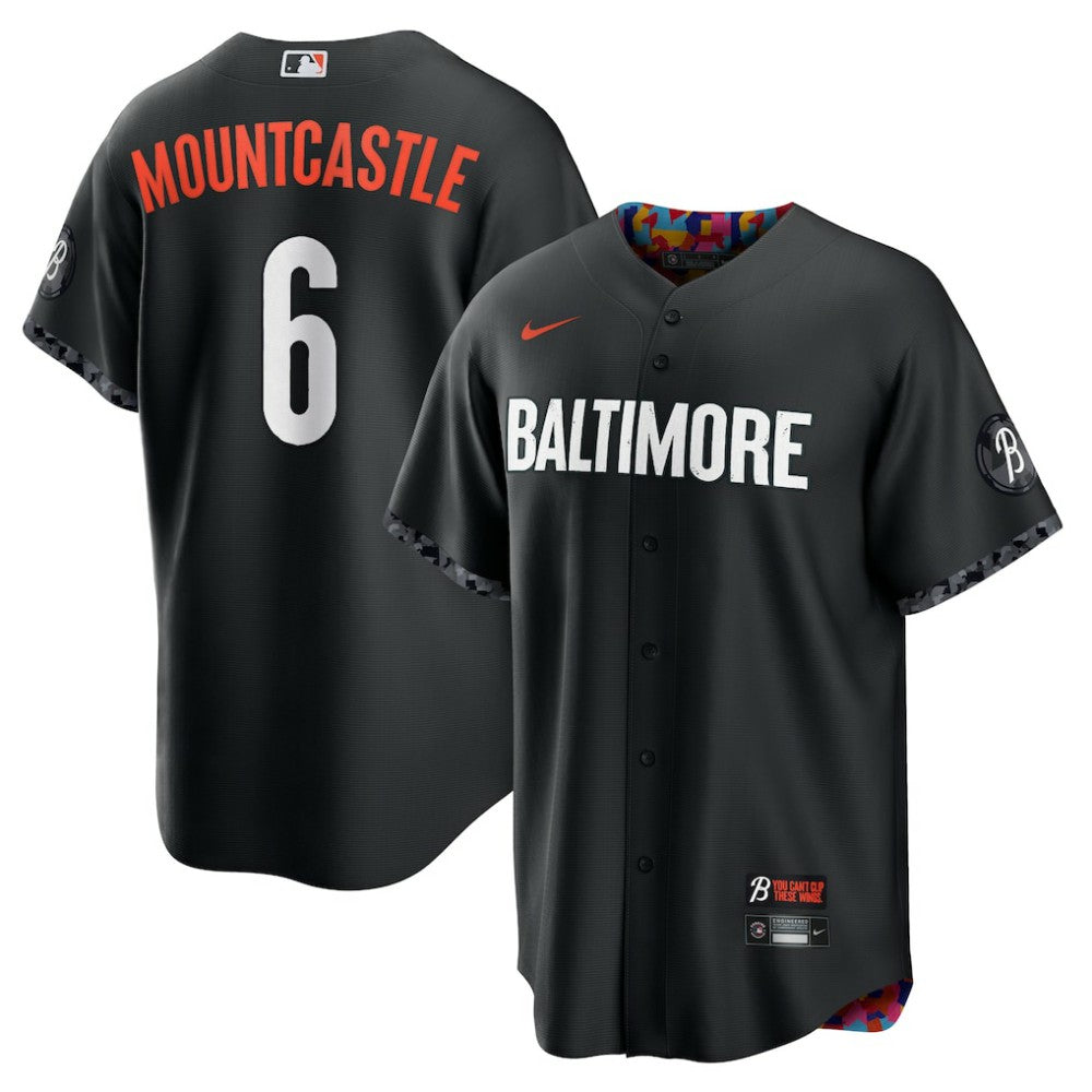 Ryan Mountcastle Baltimore Orioles Nike City Connect Replica Player Jersey - Black Jerseys