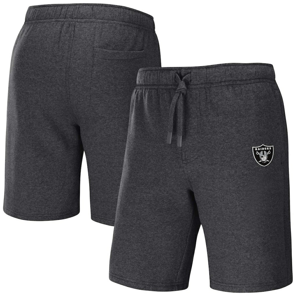 Las Vegas Raiders NFL x Darius Rucker Collection Logo Shorts - Heather Charcoal Shorts