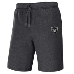 Las Vegas Raiders NFL x Darius Rucker Collection Logo Shorts - Heather Charcoal Shorts