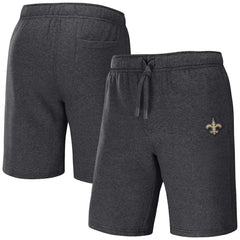 New Orleans Saints NFL x Darius Rucker Collection Logo Shorts - Heather Charcoal Shorts