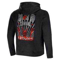 Cleveland Browns NFL x Darius Rucker Collection Rocker Full-Zip Hoodie - Black Hoodies