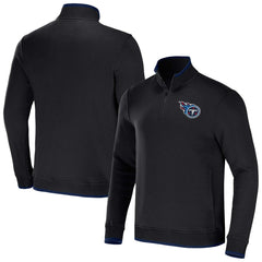 Tennessee Titans NFL x Darius Rucker Collection Logo Quarter-Zip Top - Black Tops