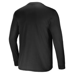 Carolina Panthers NFL x Darius Rucker Collection Team Long Sleeve Pocket T-Shirt - Black T-shirts