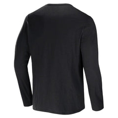Las Vegas Raiders NFL x Darius Rucker Collection Slub Jersey Henley Long Sleeve T-Shirt - Black T-shirts
