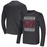 Arizona Cardinals NFL x Darius Rucker Collection Long Sleeve T-Shirt - Heathered Charcoal T-shirts