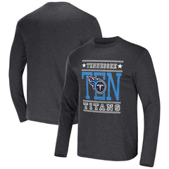 Tennessee Titans NFL x Darius Rucker Collection Long Sleeve T-Shirt - Heathered Charcoal T-shirts
