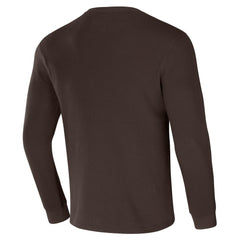Cleveland Browns NFL x Darius Rucker Collection Long Sleeve Thermal T-Shirt - Brown T-shirts