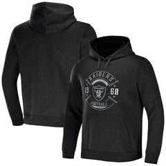 Las Vegas Raiders NFL x Darius Rucker Collection Radar Pullover Hoodie - Heather Charcoal Hoodies