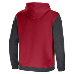 Arizona Cardinals NFL x Darius Rucker Collection Colorblock Pullover Hoodie - Cardinal/Charcoal Hoodies