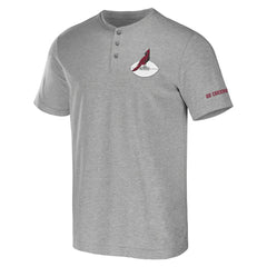 Arizona Cardinals NFL x Darius Rucker Collection Henley T-Shirt - Heather Gray T-shirts