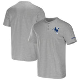Indianapolis Colts NFL x Darius Rucker Collection Henley T-Shirt - Heather Gray T-shirts