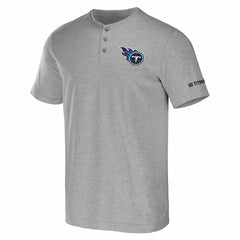 Tennessee Titans NFL x Darius Rucker Collection Henley T-Shirt - Heather Gray T-shirts