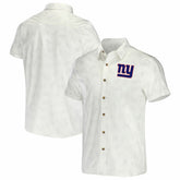 New York Giants NFL x Darius Rucker Collection Woven Button-Up T-Shirt - White T-shirts