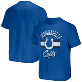 Indianapolis Colts NFL x Darius Rucker Collection Stripe T-Shirt - Royal T-shirts
