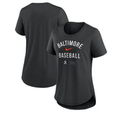 Baltimore Orioles Nike Women's City Connect Tri-Blend T-Shirt - Black T-shirts
