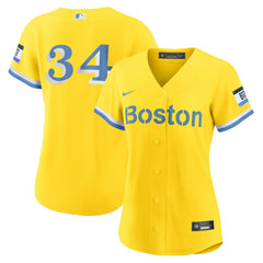 David Ortiz Boston Red Sox Nike Women's City Connect Replica Player Jersey - Gold Jerseys