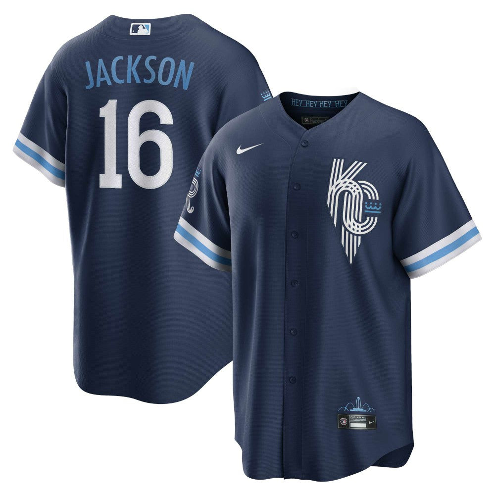 Bo Jackson Kansas City Royals Nike City Connect Replica Player Jersey - Navy Jerseys
