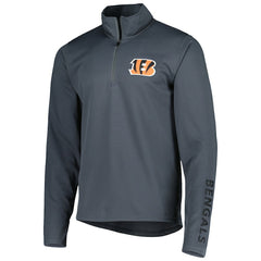 Cincinnati Bengals MSX by Michael Strahan Half-Zip Pullover - Charcoal Pullover