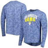 Los Angeles Rams MSX by Michael Strahan Performance Camo Long Sleeve T-Shirt - Royal T-shirts