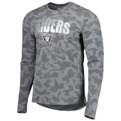 Las Vegas Raiders MSX by Michael Strahan Performance Camo Long Sleeve T-Shirt - Black T-shirts