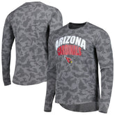 Arizona Cardinals MSX by Michael Strahan Performance Camo Long Sleeve T-Shirt - Gray T-shirts