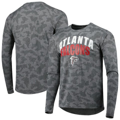 Atlanta Falcons MSX by Michael Strahan Performance Camo Long Sleeve T-Shirt - Gray T-shirts