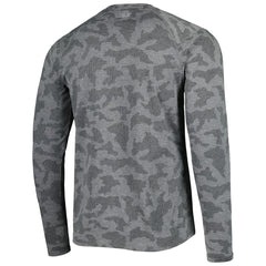Detroit Lions MSX by Michael Strahan Performance Camo Long Sleeve T-Shirt - Black T-shirts