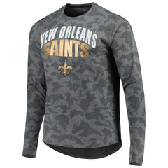 New Orleans Saints MSX by Michael Strahan Performance Camo Long Sleeve T-Shirt - Gray T-shirts