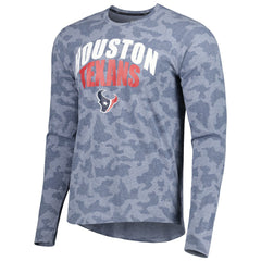 Houston Texans MSX by Michael Strahan Performance Camo Long Sleeve T-Shirt - Navy T-shirts