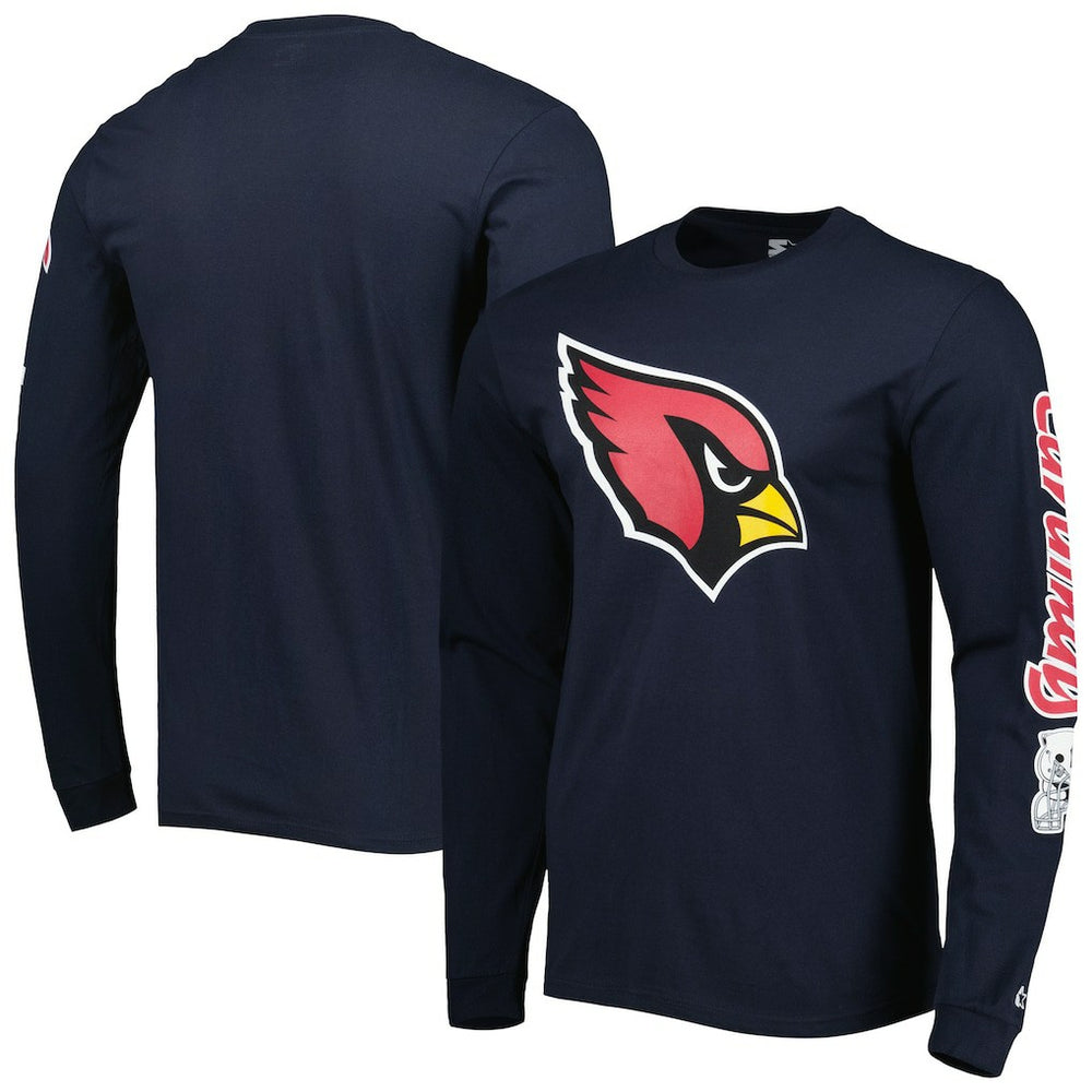 Arizona Cardinals Starter Halftime Long Sleeve T-Shirt - Navy T-shirts
