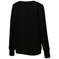 Tennessee Titans Cuce Women's Sequin Logo V-Neck Pullover Sweatshirt - Black Pullover