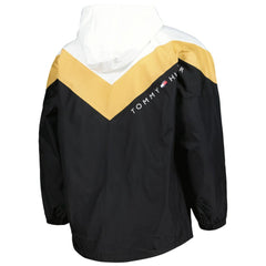 Vegas Golden Knights Tommy Hilfiger Women's Staci Half-Zip Windbreaker Jacket - Black/Gold | US 4897619