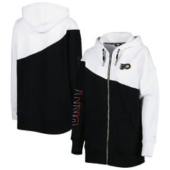 Philadelphia Flyers DKNY Sport Women's Gina Full-Zip Hoodie - Black/White | US 4897695