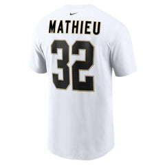 Tyrann Mathieu New Orleans Saints Player Name & Number T-Shirt - White T-shirts