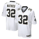 Tyrann Mathieu New Orleans Saints Game Jersey - White Jerseys