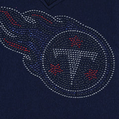 Tennessee Titans Cuce Women's Deep V-Neck Pullover Sweatshirt - Navy Pullover