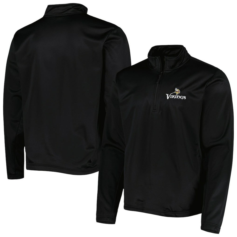 Minnesota Vikings Dunbrooke All-Star Tech Quarter-Zip Top - Black Tops