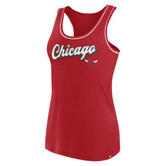 Chicago Bulls Women's Wordmark Logo Racerback Tank Top Red - Fanatics outlet